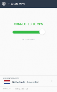 اسکرین شات 1 برنامه TunSafe VPN