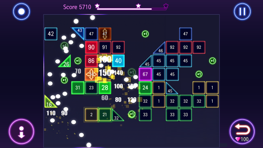 اسکرین شات 1 بازی Bricks Breaker Hit - Glow Ball