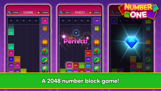 اسکرین شات 2 بازی Number One - 2048 Merge Game