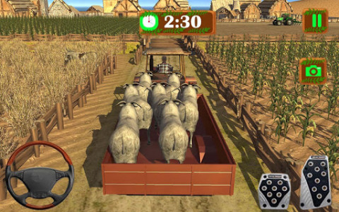 اسکرین شات بازی Farm Transport Tractor Driver 1