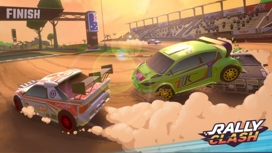 اسکرین شات بازی Rally Clash - Car Racing Game 1