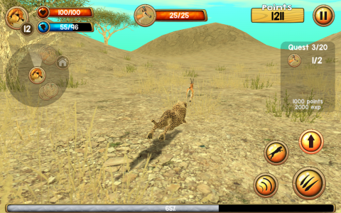 اسکرین شات بازی Wild Cheetah Sim 3D 6