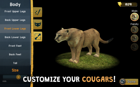 اسکرین شات 5 بازی Wild Cougar Sim 3D