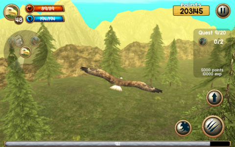 اسکرین شات بازی Wild Eagle Sim 3D 3