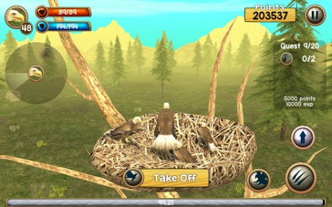 اسکرین شات بازی Wild Eagle Sim 3D 4