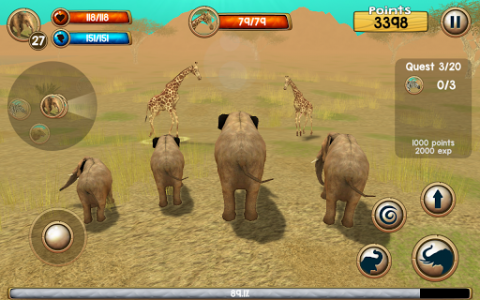 اسکرین شات بازی Wild Elephant Sim 3D 2
