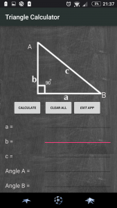 اسکرین شات برنامه Triangle Calculator 4