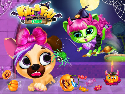 اسکرین شات بازی Kiki & Fifi Halloween Salon 4