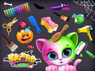 اسکرین شات بازی Kiki & Fifi Halloween Salon 1