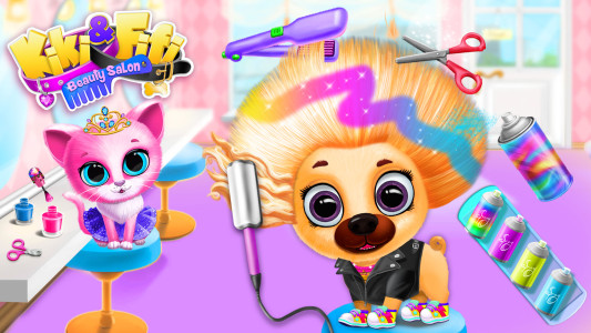 اسکرین شات 1 بازی Kiki & Fifi Pet Beauty Salon