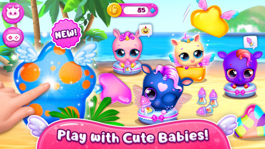 اسکرین شات 6 بازی Kpopsies - Hatch Baby Unicorns