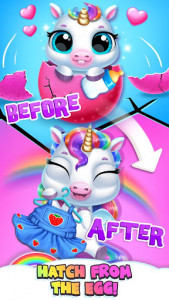 اسکرین شات بازی My Baby Unicorn - Virtual Pony Pet Care & Dress Up 1
