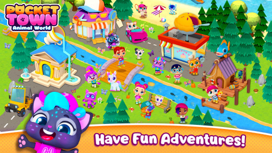 اسکرین شات بازی Pocket Town - Animal World 1