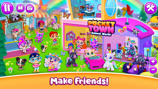 اسکرین شات بازی Pocket Town - Animal World 3