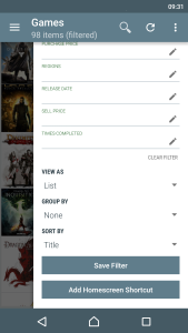 اسکرین شات 6 برنامه My Game Collection