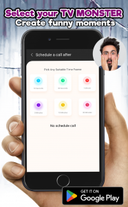 اسکرین شات 4 برنامه Monster titan tv man fake Call