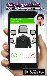 اسکرین شات 3 برنامه Monster titan tv man fake Call