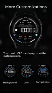 اسکرین شات 6 برنامه TVV Digital 3 Watch Face