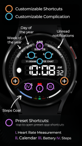 اسکرین شات 5 برنامه TVV Digital 3 Watch Face
