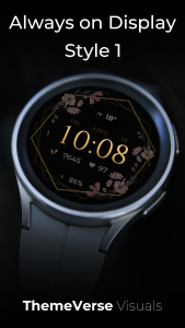 اسکرین شات 7 برنامه TVV Luxury Flowers Watch Face