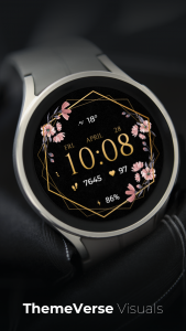 اسکرین شات 1 برنامه TVV Luxury Flowers Watch Face