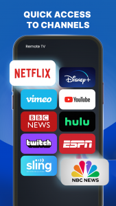 اسکرین شات 2 برنامه TV Remote Control & Cast to tv
