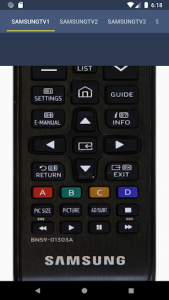 اسکرین شات برنامه Remote Control For Samsung TV 3