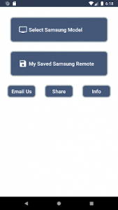 اسکرین شات برنامه Remote Control For Samsung TV 1