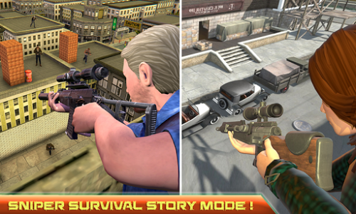 اسکرین شات برنامه Sniper 3D Survival Battle - FPS Shooter Offline 4