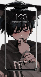 اسکرین شات 1 برنامه Anime Cat Boy Wallpaper