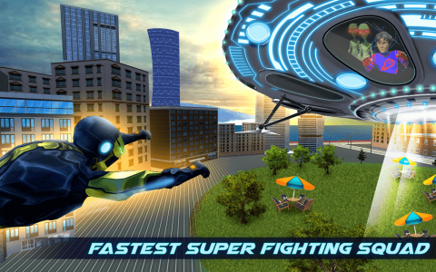 اسکرین شات بازی Flying Superhero GrandCity War 3