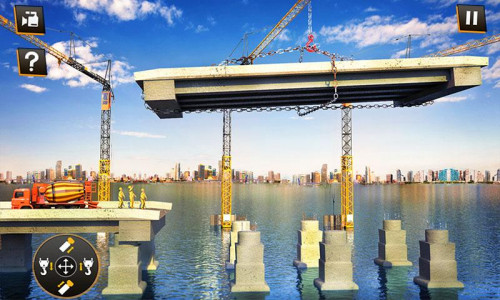 اسکرین شات برنامه City Bridge Construction Game 4