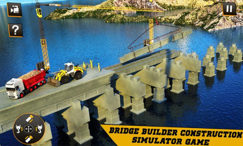 اسکرین شات 2 برنامه Bridge Builder Construction 3D