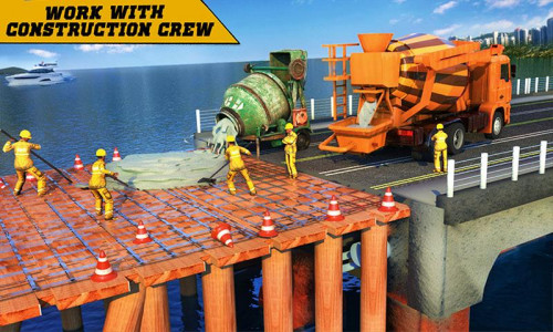 اسکرین شات برنامه City Bridge Construction Game 1