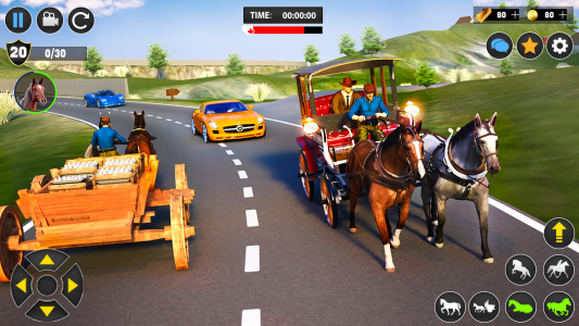 اسکرین شات برنامه Horse Cart Transport Taxi Game 4
