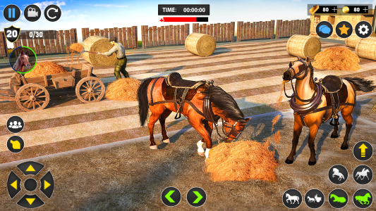 اسکرین شات 5 برنامه Horse Cart Transport Taxi Game