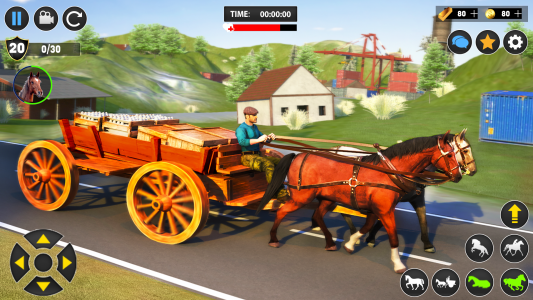 اسکرین شات برنامه Horse Cart Transport Taxi Game 2