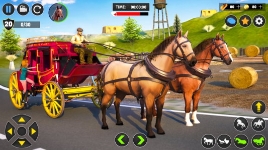 اسکرین شات برنامه Horse Cart Transport Taxi Game 3