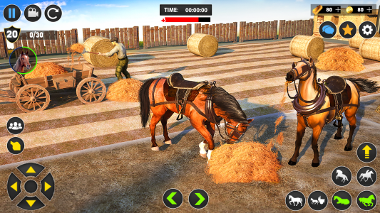 اسکرین شات برنامه Horse Cart Transport Taxi Game 5