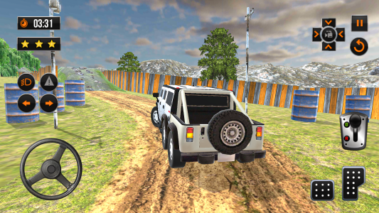 اسکرین شات بازی Offroad Jeep Car Parking Games 4