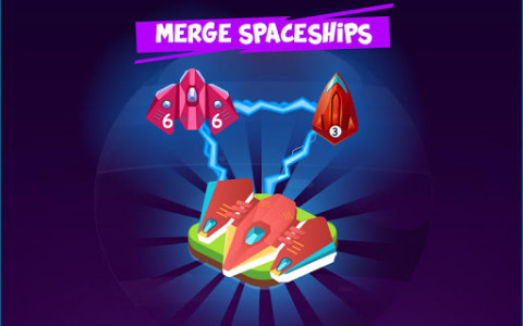 اسکرین شات بازی Merge Spaceship - Click and Idle Merge Game 8