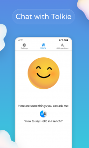 اسکرین شات 1 برنامه Tolkie - AI Virtual Assistant