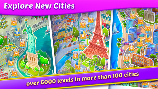 اسکرین شات 3 بازی Mahjong City Tours: Tile Match