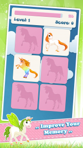 اسکرین شات 2 بازی Memory game for kids: Unicorns