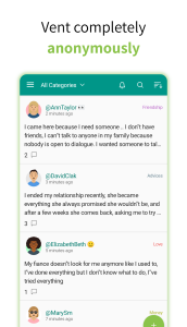 اسکرین شات 1 برنامه Virtual Friend Shoulder: Vent