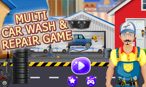 اسکرین شات برنامه Multi Car Wash And Repair Game 7