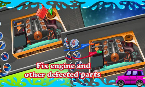 اسکرین شات برنامه Multi Car Wash And Repair Game 3