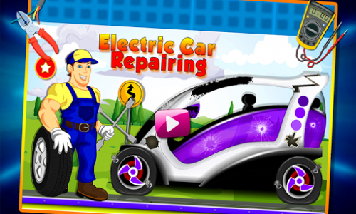 اسکرین شات بازی Electric Car Repairing - Auto Mechanic Workshop 1
