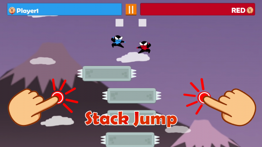 اسکرین شات بازی Jumping Ninja Party 2 Player 6