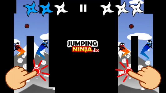 اسکرین شات بازی Jumping Ninja Party 2 Player 1